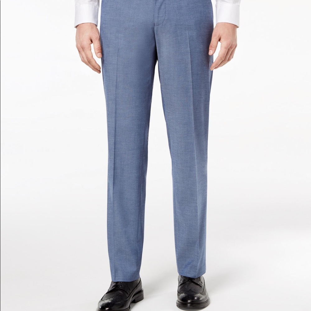 Alfani RED Men’s Slim Fit Performance Stretch Light Blue Suit Pants